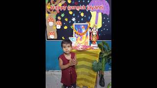 happy ganesh jayanti 2024 Celebrate in school [upl. by Illom]