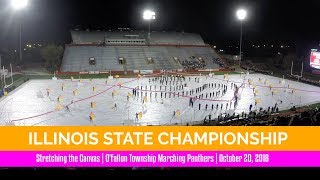 Illinois State Marching Championships  Finals Wide Shot  OFallon Township Marching Band 2018 [upl. by Buffo]