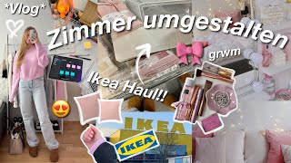 VLOG Zimmer umgestalten🎀IKEA HAUL grwm [upl. by Abehs965]