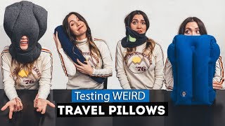 testing WEIRD travel PILLOWS [upl. by Aidnahs]