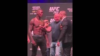 Israel adesanya vs Marvin vettori face off crazy at UFC 263 ufc israeladesanya marvinvettori [upl. by Alim752]