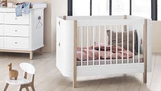 Oliver Furniture Wood Mini Transformable Cot Bed [upl. by Ecnedac]