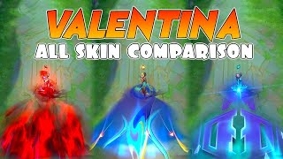 Valentina Collector VS Elite VS Starlight Skin Comparison [upl. by Fates]