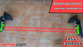 Alarma perimetral exterior inalámbrica FHSS y cableada para conexión con alarma antiinhibidores 🚨🚨 [upl. by Notniw809]