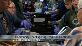 Local communities unite to serve Thanksgiving meals to those in need [upl. by Belen]