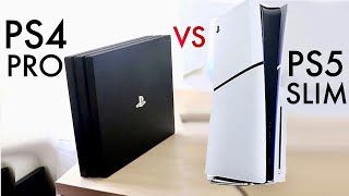 PlayStation 5 Slim Vs PlayStation 4 Pro Comparison Review [upl. by Johnnie998]