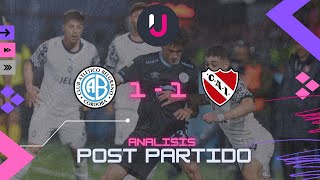 BELGRANO 1  INDEPENDIENTE 1  ANALISIS POST PARTIDO  FECHA 14  LIGA PROFESIONAL [upl. by Faro689]