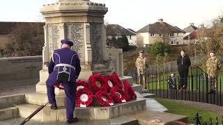 Cinemascope widescreen Version Remembrance Day Service Larkhall War Memorial Cenotaph 10 11 2024 [upl. by Wynne]