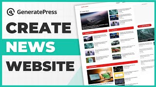 GeneratePress News Theme Customization  create professional News Website Using GeneratePress [upl. by Trembly]