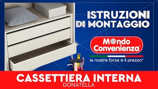 Istruzioni di montaggio Cassettiera Donatella  MONDO CONVENIENZA [upl. by Buiron]