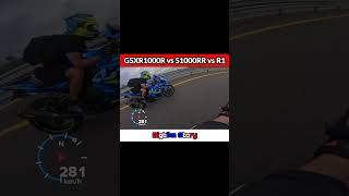 GSXR1000R vs S1000RR vs R1 [upl. by Scheider]