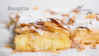 Bougatsa  Greek Custard Pie [upl. by Lewej]