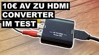 10 EUR Cinch AV auf HDMI Converter im Test [upl. by Sammie]