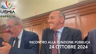 USMIA Esercito incontro con la funzione pubblica 24 ottobre 2024 [upl. by Elita]