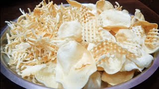 Sun Dried Potato Chips  Potato Chips Recipe  Homemade Potato Chips  BatataPotato kees [upl. by Christophe]