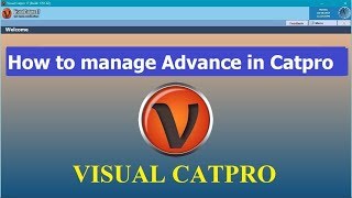 How to manage Advance Received in Catpro [upl. by Winthorpe]