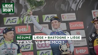 Liège Bastogne Liège 2022  Résumé de la course [upl. by Auston]