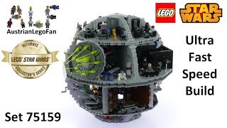 Ultra Fast Speed Build Lego Star Wars 75159 Death Star 2016 Ultimate Collector Series [upl. by Guild]