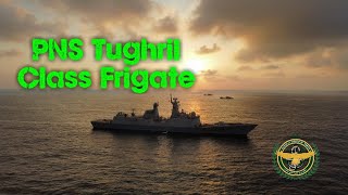 Moments when Pakistans Flag was hoisted on PNS Tughril Class Frigate of Pakistan Navy [upl. by Idieh]