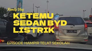 KETEMU BYD LISTRIK DI CILILITAN indonesia pagi gotoschool byd ev kendaraanlistrik evcar [upl. by Eenot]