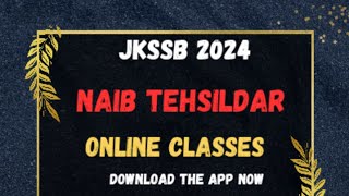 Jkssb Naib Tehsildar  Online Classes  Update By Varun Mahajan [upl. by Claudine532]