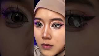 Shick shack shock sekali bund 👀 shortvideo makeup makeupartis makeupindo softlens [upl. by Attenauqa777]