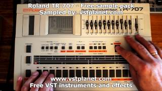 Roland TR707 Rhythm Composer  Free sample pack  vstplanetcom [upl. by Trela]