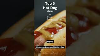 Top 5 Hot Dog places in Munich Germany [upl. by Outhe]