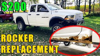 CHEAPEST amp EASIEST Rocker Panel Replacement  DIY Under 200 Materials [upl. by Damarra510]