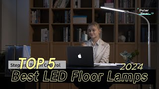 TOP 5 Best LED Floor Lamps for Living Room 2024 [upl. by Oahc]