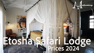 Etosha Safari Lodge Namibia Prices 2024 [upl. by Mahoney]