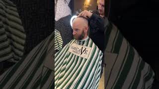 Bearded Ginger guy shaving his head to skin with zero blade clippers for charity [upl. by Artemisa]