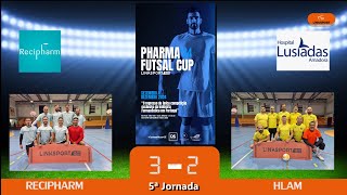 RECIPHARM vs HLAM 32 XXXVI Edição Liga Pharma Futsal Linksport 5ªJorn [upl. by Buff108]