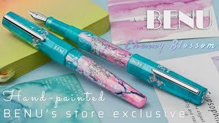 Cherry Blossom  Fountain pen  BENU Store Exclusive [upl. by Akinuahs]