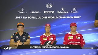 2017 Malaysian Grand Prix  PreRace Press Conference [upl. by Allenod]