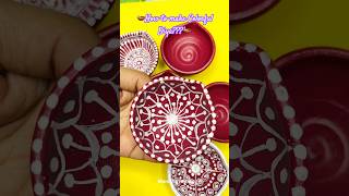 🪔 How to make Colorful Diya for Diwali shortsyoutube shorts diwali diya [upl. by Arhat394]