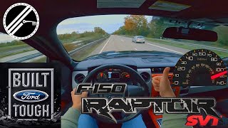 Ford F150 Raptor SVT 62 V8 416 PS Top Speed Drive On German Autobahn No Speed Limit POV FORDF150 [upl. by Sokem775]