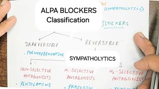 Alpha blockers Classification  Antiadrenergic Drugs  Pharmacology [upl. by Eglantine]