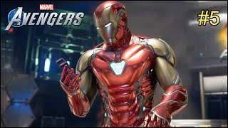 Iron Man Avengers End Game SUIT  Marvels Avengers Gameplay 5 [upl. by Ylekalb]