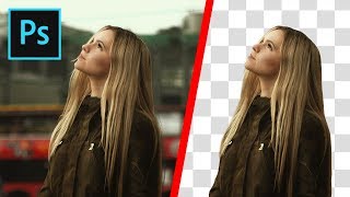 CUT OUT Hair FAST and EASY Compositing Tips in Adobe Photoshop 2020 [upl. by Annawoj]