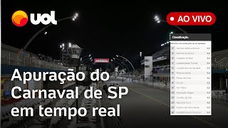 Apuração Carnaval SP AO VIVO veja as notas e a campeã das escolas de samba de São Paulo [upl. by Ema]