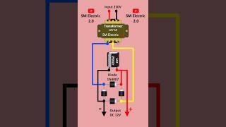 AC to DC Converter circuit  220V to 12v converter circuit  shorts experiment [upl. by Eiralav]