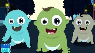 Three Zombie Babies Spooky Cartoon And Halloween Songs For Kids [upl. by Nnahoj]