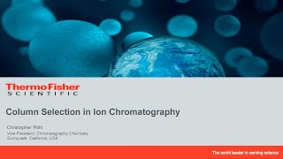 Column Selection in Ion Chromatography [upl. by Sumaes]