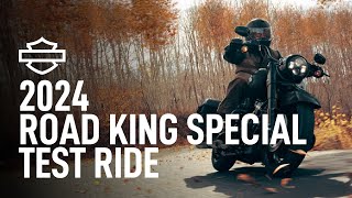 2024 HarleyDavidson Road King Special Test Ride [upl. by Lahpos85]