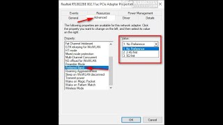 How to Change Preferred Band 2 4 GHz or 5 GHz for Wireless Network Adapters [upl. by Assirual]