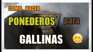 🐔 Como hacer ponederos caseros para gallinas🐣✅ [upl. by Weirick]