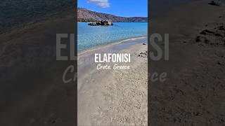 Paradise found 🇬🇷 greece elafonisi beach travel travelsmart destinationgreece travelist sea [upl. by Ynohtn]