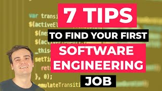 7 Tips to Land Your First Software Engineering Job [upl. by Letsirhc]