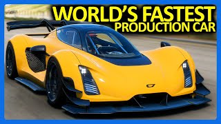 Forza Horizon 5  Worlds FASTEST Production Car FH5 American Car Pack [upl. by Sadella]